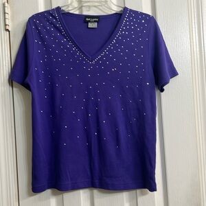Women’s bling purple top